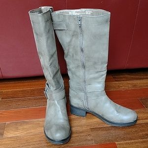 Kohl's grey wide calf boots